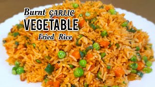 Burnt Garlic Fried Rice Recipe Vegetable Fried Rice Schezwan fried Rice Foodiemoodie451 [upl. by Lull]