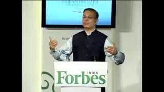 Jayant Sinha at the Forbes India Philanthropy Awards 2013 [upl. by Yhtrod148]