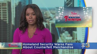 Homeland Security warning Phillies fans to watch out for counterfeit merchandise tickets [upl. by Susann960]