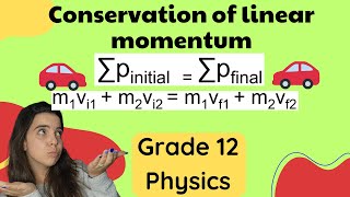 Principle of Conservation of linear momentum Grade 12 [upl. by Victory]