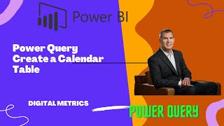 Power BI Make Calendar Table With Power Query [upl. by Odlanor]