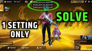 FREE FIRE READING GAME INFO PROBLEM  FREE FIRE PROBLEM SOLUTION [upl. by Averat]