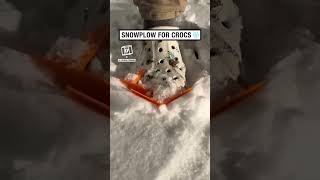 A snowplow but for Crocs 😂❄️ 🎥 Instagram  solefullydesigns [upl. by Dallman]