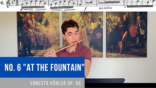 Köhler Romantic Etude No 6 Op 66 quotAt The Fountainquot  Learn Köhlers Romantic Etudes [upl. by Suki535]