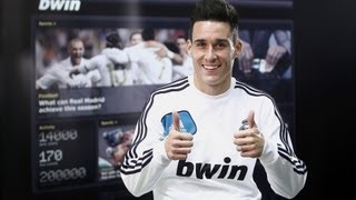 Jose Callejon habla en exclusiva para bwin sobre el Alcoyano  Real Madrid [upl. by Nilyad]