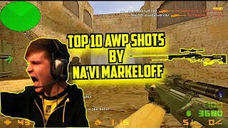 Top 10 AWP shots by NaVi markeloff [upl. by Alaham]