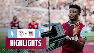 West Ham 41 Ipswich Town  Kudus Heads Home In Strong Hammers Victory  Premier League Highlights [upl. by Garnet]