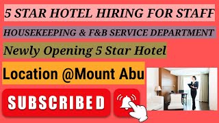 Hotel Jobs in India  Preopening 5 star hotel   Mount Abu  4K  Hoteljobs fampbservice hkjobs [upl. by Severson]