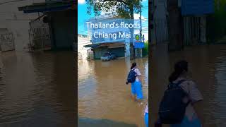 Transport to chiang mai airport flood chiangmai [upl. by Ulla]