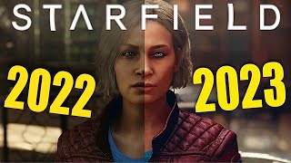 Starfield gameplay comparison  2022 vs 2023 [upl. by Arriec96]