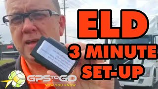 ELD Up amp Running in 3 minutes GPS to GO amp Geotab Drive [upl. by Ramunni]