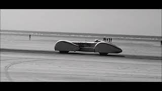 Streamliner C16 at VHRA Hot Rod Races Pendine Sands 2022  Liam Bates [upl. by Aneelad]