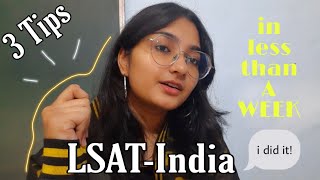 How I Cracked LSATIndia in less than a week [upl. by Eilyak]