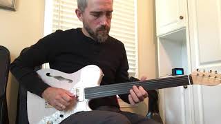 Evcara Saz Semaisi excerpt on fretless electric guitar [upl. by Patrick]