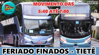 ÔNIBUS SAINDO RODOVIÁRIA TIETÊ  FERIADO FINADOS  VISSTA DA VAB [upl. by Katsuyama]