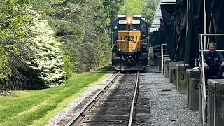 CONRAIL SHARED ASSETS OPERATIONS train CA20 departs Roosevelt Paper Company  Mount Laurel NJ [upl. by Nnyre]