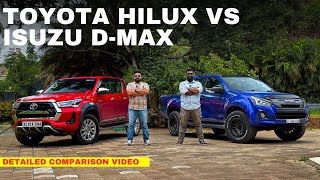 Toyota Hilux VS Isuzu Dmax🔥  Toyota Hilux and Isuzu Dmax Comparison  Hani Musthafa [upl. by Leavelle104]