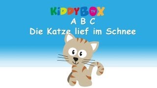 ABC die Katze lief im Schnee  Kinderlieder zum Mitsingen  KIDDYBOXTV [upl. by Gary]