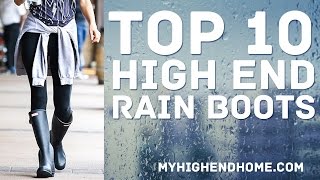 Top 10 Best High End Rain Boots for Women [upl. by Mientao163]