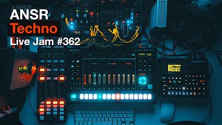 Techno LiveJam362 with TR8S  Digitone  Eurorack Modular [upl. by Aizti]