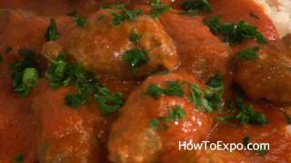 Cumin Kufta  Middle Eastern Meatballs In Sauce Kofta Kufte [upl. by Nnylharas]