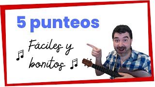 👉 5 PUNTEOS de Ukelele FÁCILES para principiantes 💙 [upl. by Vivien206]