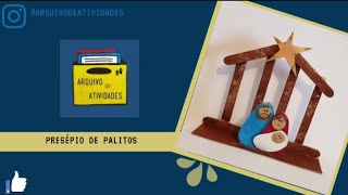 Presépio de palitos diy [upl. by Aihsekan]