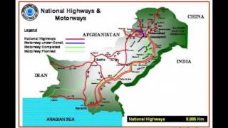 National Highways amp Motorways Pakistan Map [upl. by Ajoop]