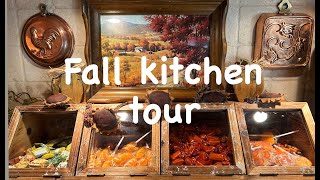 FALL KITCHEN TOUR 2024  COZY  MAXIMALIST  DECORATING IDEAS  THRIFTED  HOME TOUR [upl. by Tamiko]