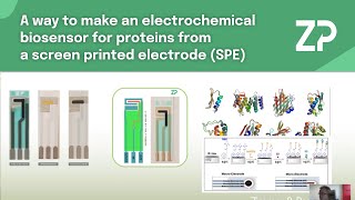 A way to make an electrochemical biosensor for proteins from a screen printed electrode SPE [upl. by Erdnaid]