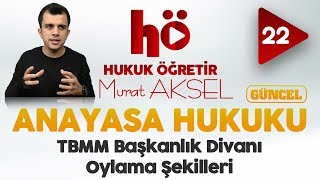 22  TBMM Başkanlık Divanı  Oylama Şekilleri  Anayasa Hukuku [upl. by Imij]