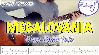 Megalovania  Fingerstyle Guitar Lesson Teaser  From Undertale [upl. by Damicke]