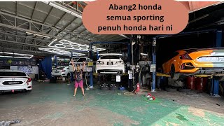 Penuh hari ni semua hondaada yang tukar bearing dan brake [upl. by Nnylsoj]