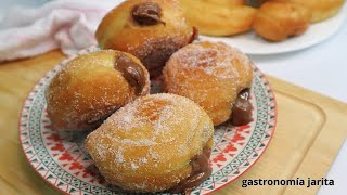 Donas en espiral recetas de churros recetas de Donas rellenos con Nutella [upl. by Melisa138]