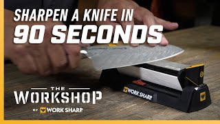 How to Sharpen a Knife in 90 Seconds Quick Easy Knife Sharpening Tutorial [upl. by Darcia367]