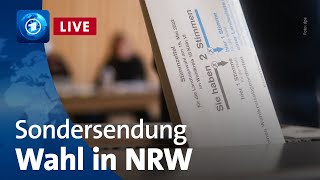 NRW hat gewählt Ergebnisse Umfragen Reaktionen zur Landtagswahl in NordrheinWestfalen [upl. by Nadabus]