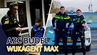 Politie  AZC Budel  Wijkagent Max  Gesignaleerde aangehouden  Asielzoekers [upl. by Nylinej]