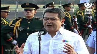 Presidente de Honduras Juan Orlando Hernández llega a Nicaragua para la Toma de Posesión [upl. by Charyl]