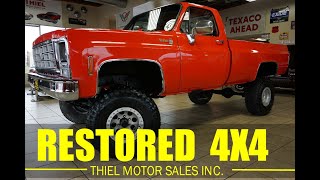 FOR SALE 1979 CHEVROLET K10 SILVERADO 4X4 V8 AUTOMATIC  WWWTHIELMOTORSCOM [upl. by Gudren]