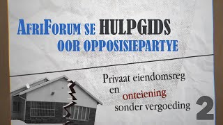 Privaat eiendomsreg en onteiening sonder vergoeding  Opposisiepartyehulpgids [upl. by Bellamy]