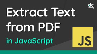 How to Extract Text from a PDF Document Using JavaScript amp Expressjs [upl. by Lubbock]