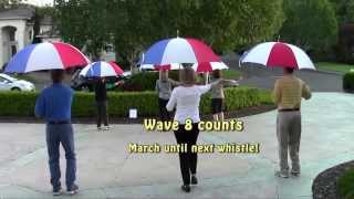 Umbrella Drill Team Basic HOW TO  Lacamas Shores [upl. by Zeke635]