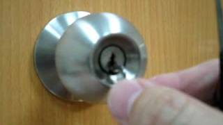 Pick a door lock with homemade tool [upl. by Pulchia]