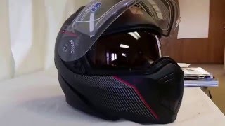 CKX Tranz 15 Modular Snowmobile Helmet Review  Snogearcom [upl. by Hildegaard122]