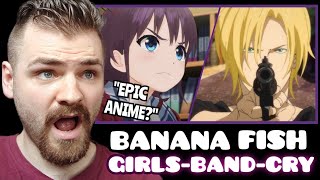 First Time REACTING TO GIRLS BAND CRY x Banana Fish amp MORE  Openings amp Endings  ANIME REACTION [upl. by Aynos]