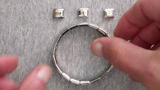 How to add charm links to your Dolceoro Italian Modular Charm Bracelet [upl. by Ardnasal]