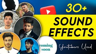 30 Sound Effects for YouTube Video Editing  No Copyright  Download Link Given ❤️ [upl. by Aneladgam]