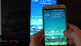 HTC One M9 How to Screen Mirror to Smart TV [upl. by Airolg]