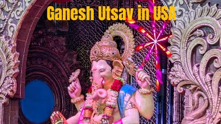 Bappas blessings reach everywhere Ganesh Utsav in USA Special Vlog3❤️ [upl. by Asirrak50]