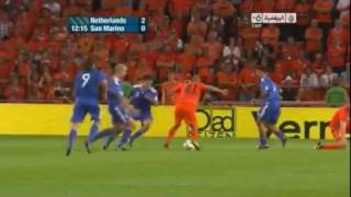 Netherlands vs San Marino 110 Full Highlights Euro 2012 Qualifiers [upl. by Kata]